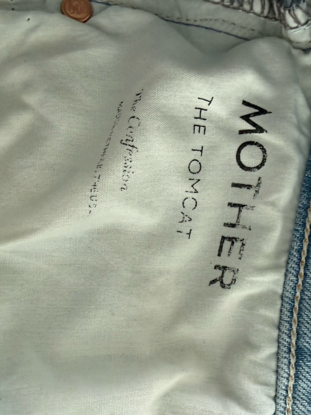MOTHER Superior The Tomcat Light Wash Denim Jeans Distressed 27 - Picture 12 of 12